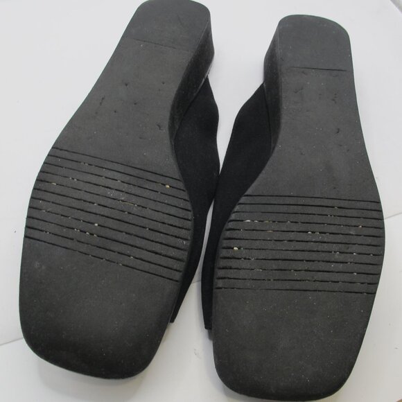 Salvatore Ferragamo black fabric open-toe slide with buckle detail 8.5AA - Picture 7 of 7